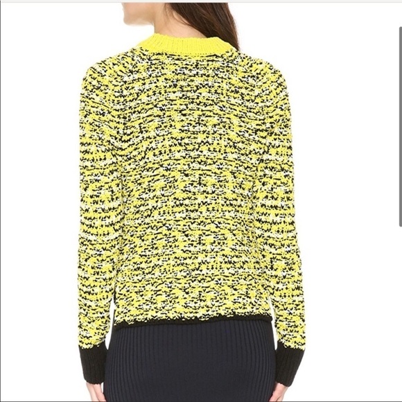 Rag & Bone Yellow Black Viola Button Cardigan Sweater - Picture 4 of 16